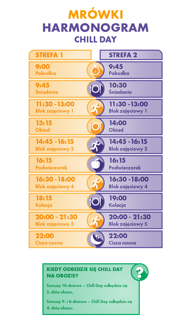 harmonogram chill day mrówki