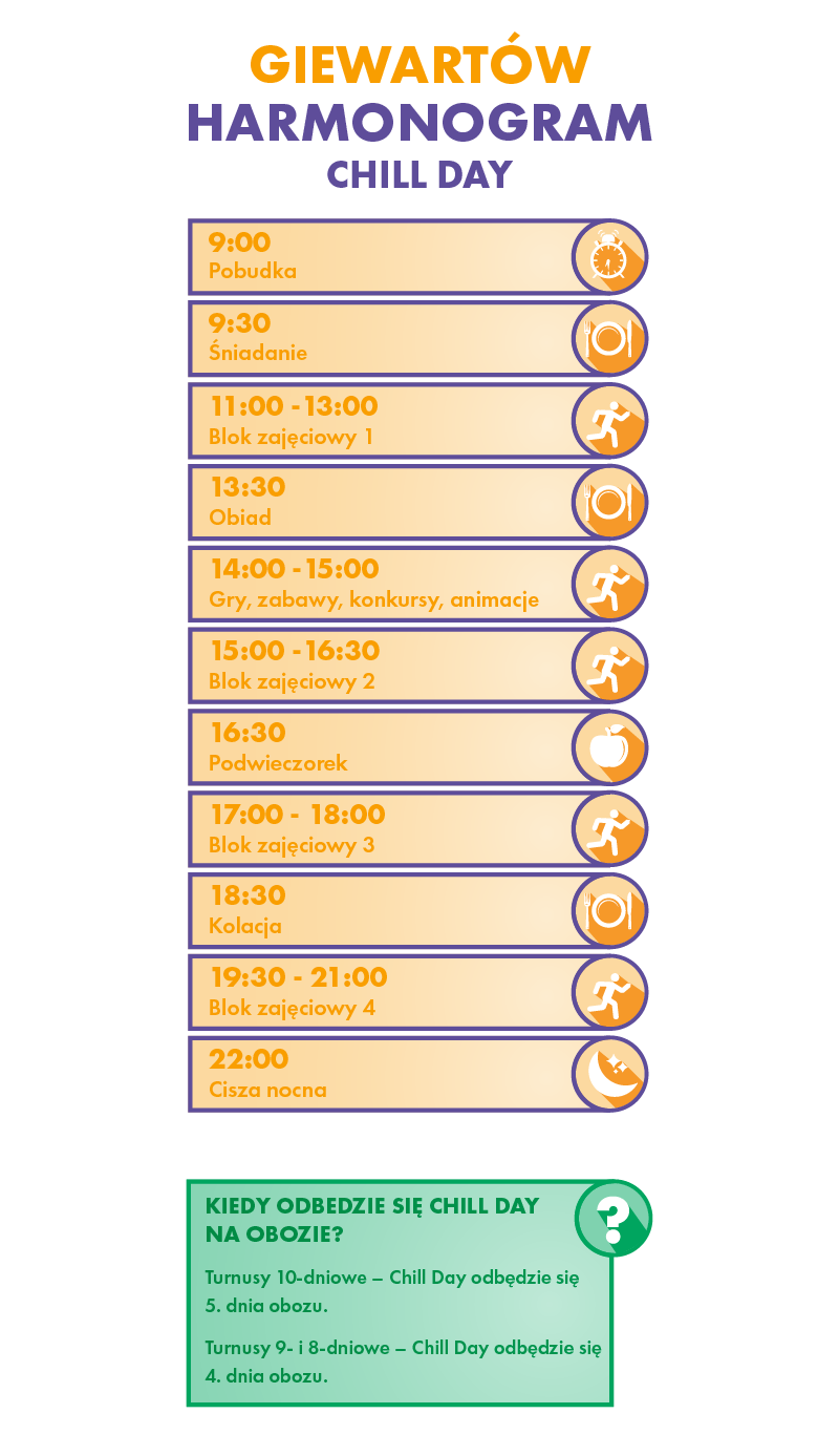 harmonogram chill day giewartow